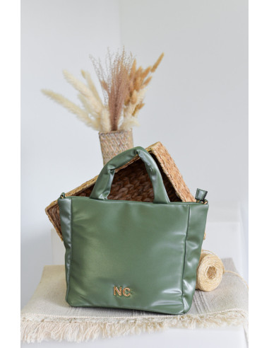 NOCO bolso asa satinado verde