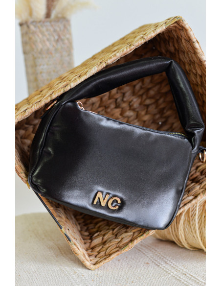 NOCO bolso mano satinado negro