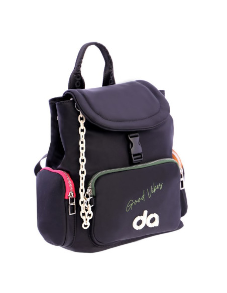 Don Algodon mochila nylon negro