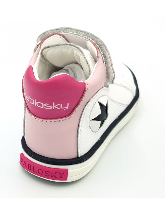 Pablosky bota deportivo bebe niña, blanca 18 al 23 Pa002707 Color